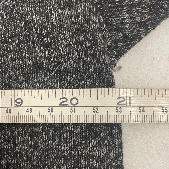 Harve Benard Charcoal and Black Cowl Neck Top Side Slits Sz M - Picture 9 of 11